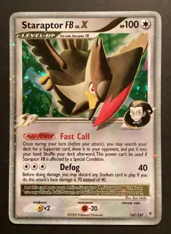 Pokemon TCG Staraptor FB LV.X Holo 147/147 Platinum Supreme Victors - Image 1