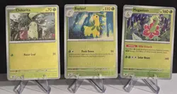 Chikorita Bayleef Meganium Reverse Holo Evolution Lot MEG Pokemon NM - Image 1