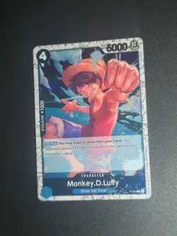 One Piece Card Game Monkey D Luffy P-055 Jolly Roger Foil - Image 1