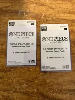 2x One Piece Op 16 The Time Of Battle Sealed Release Event Pack English - Image 1