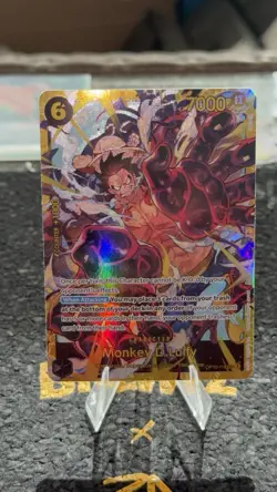 One Piece CCG: Monkey.D.Luffy OP10-118 SEC Royal Blood English Holo Foil NM Card - Image 1