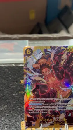 One Piece CCG: Monkey.D.Luffy OP10-118 SEC Royal Blood English Holo Foil NM Card - Image 3