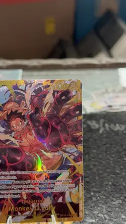 One Piece CCG: Monkey.D.Luffy OP10-118 SEC Royal Blood English Holo Foil NM Card - Image 4