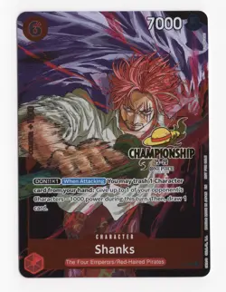 Shanks Championship 25-26 Promo One Piece Card Game P-083 NM - Image 1