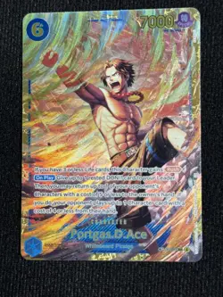 Portgas.D.Ace (119) OP13-119 Secret Rare Carrying On His Will One Piece Foil - Image 1