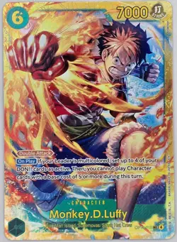 Monkey.D.Luffy (118) OP13-118 Secret Rare Carrying On His Will One Piece Foil NM - Image 1