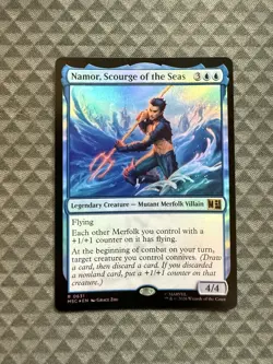 MTG Namor, Scourge of the Seas #0631 Foil R Commander: Marvel Super Heroes (MSC) - Image 1