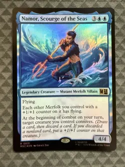 MTG Namor, Scourge of the Seas #0631 Foil R Commander: Marvel Super Heroes (MSC) - Image 2