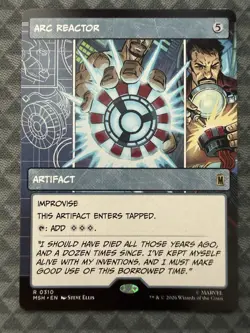 MTG Arc Reactor #0310 Borderless Rare Marvel Super Heroes (MSH) - Image 2