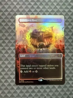 MTG Sundown Pass #0305 Foil Borderless Rare Secrets of Strixhaven (SOS) - Image 1