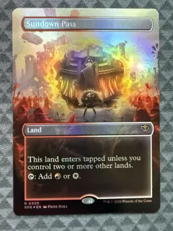 MTG Sundown Pass #0305 Foil Borderless Rare Secrets of Strixhaven (SOS) - Image 2