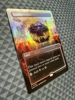 MTG Sundown Pass #0305 Foil Borderless Rare Secrets of Strixhaven (SOS) - Image 3