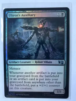 Ultron's Auxiliary - NM Foil - Commander: Marvel Super Heroes - MTG - Image 1
