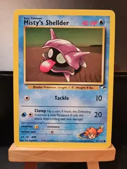 Pokemon TCG Gym Heroes 89/132 - MISTY'S SHELLDER, Regular Unlimited Common - Image 1