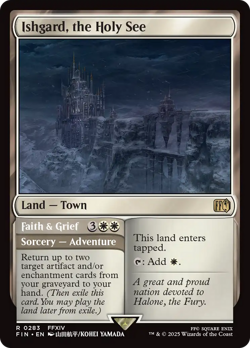 x1 Ishgard, the Holy See // Faith & Grief FIN Final Fantasy MTG 283 M/NM 1x - Image 1