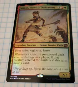 Samut, Vizier of Naktamun - FOIL MAT Aftermath MTG 0045 M Creature - Image 1