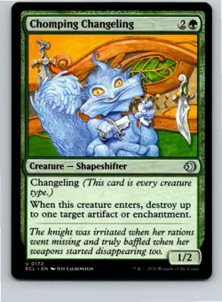 Magic the Gathering Chomping Changeling Lorwyn Eclipsed MTG Free Shipping! - Image 1