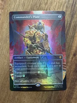 Commanders Plate P 0135 Promo Magic the Gathering TMNT (FOIL) - Image 1