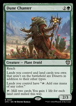 MTG Dune Chanter ** Outlaws of Thunder Junction Commander ** English - Image 1