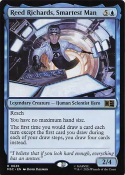 Reed Richards, Smartest Man 636 Commander: Marvel Super Heroes MTG NM/M - Image 1