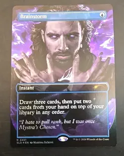Brainstorm (2491) Secret Lair Drop MTG Foil Near Mint - Image 1