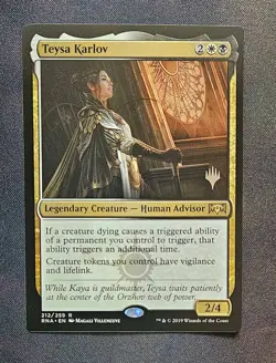 MTG Teysa Karlov 212/259 Ravnica Allegiance RNA Rare Orzhov Commander NM Magic - Image 1