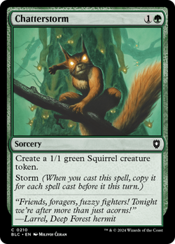 Chatterstorm #210 (NM) - MTG - Bloomburrow Commander Magic: The Gathering - Image 1