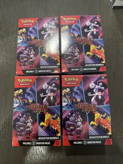 Pokemon TCG Scarlet & Violet Destined Rivals Booster Bundle LOT OF 4 - Image 1