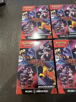 Pokemon TCG Scarlet & Violet Destined Rivals Booster Bundle LOT OF 4 - Image 2