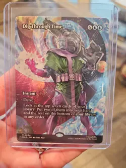 Dig Through Time Borderless FOIL Marvel's Super Heroes MTG 0054 - Image 1