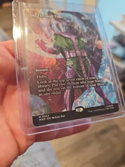 Dig Through Time Borderless FOIL Marvel's Super Heroes MTG 0054 - Image 2