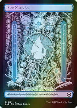 MTG Island (268) Full Art Foil ** Phyrexia: All Will Be One ** English - Image 1