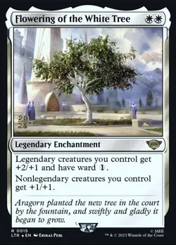 MTG Flowering of the White Tree (2023) - Foil - Prerelease Promo, NM-Mint, Engli - Image 1
