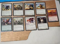 MTG Cat x9-Slashpanther,Trained Caracal,Ajani's Sunstriker,Silvercoat Lion - Image 1