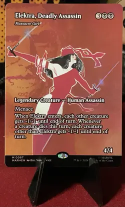 MTG - Elektra, Deadly Assasin - 0067 - M - MAR - FOIL - Image 1