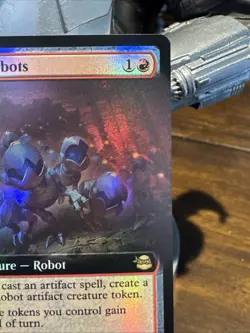 MTG Ravenous Robots Extended Art Foil NM TMNT Magic 271 - Image 3