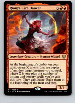 Magic the Gathering Rionya, Fire Dancer Commander 2021 MTG Free Shipping! - Image 1