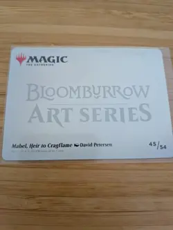 MTG Mabel, Heir to Cragflame Art Card (Gold Stamp) 45/54 Bloomburrow M/NM - Image 2