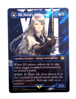 Jill Shiva's Dominant Final Fantasy MTG ~ #523 Borderless NM Surge Foil - Image 1