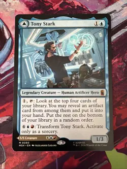 MTG Magic the Gathering Tony Stark (80/522) Marvel Super Heroes NM - Image 1