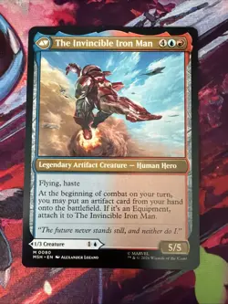 MTG Magic the Gathering Tony Stark (80/522) Marvel Super Heroes NM - Image 2