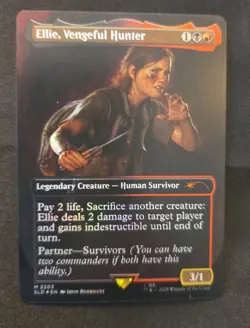 MTG Ellie, Vengeful Hunter Rainbow Foil, NM English Secret Lair × Last Of Us - Image 1
