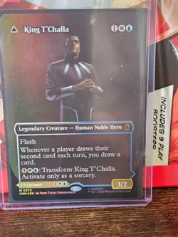 MTG Marvel Super Heroes King T'Challa // Black Panther, Hope Enduring Borderless - Image 1