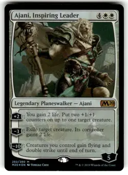 Ajani, Inspiring Leader M20 Core 2020 FOIL Mythic Rare MTG NM/SP - Image 1