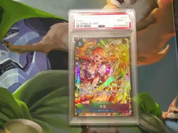 2025 ONE PIECE JAPANESE OP11-A FIST OF DIVINE SPEED 054 NAMI ALT ART PSA 10 - Image 1
