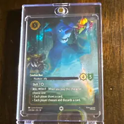 Disney Lorcana Baloo - Carefree Bear 230/204 Enchanted Foil Emerald Floodborn - Image 1