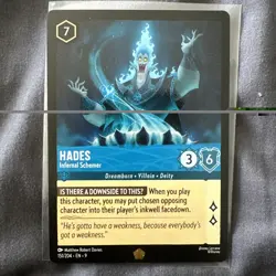 Hades Infernal Schemer 151/204 Legendary Disney Lorcana - Image 1