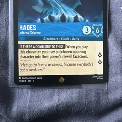 Hades Infernal Schemer 151/204 Legendary Disney Lorcana - Image 3