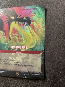 Disney Lorcana TCG Dragon Fire 1/C1 Action Foil EN Maleficent Cost 5 - Image 2
