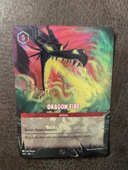 Disney Lorcana TCG Dragon Fire 1/C1 Action Foil EN Maleficent Cost 5 - Image 4